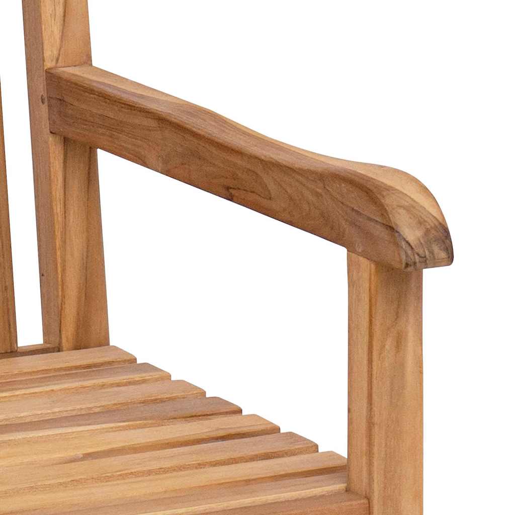 Gartenbank 114 x 60 x 90 cm Massivholz Teak