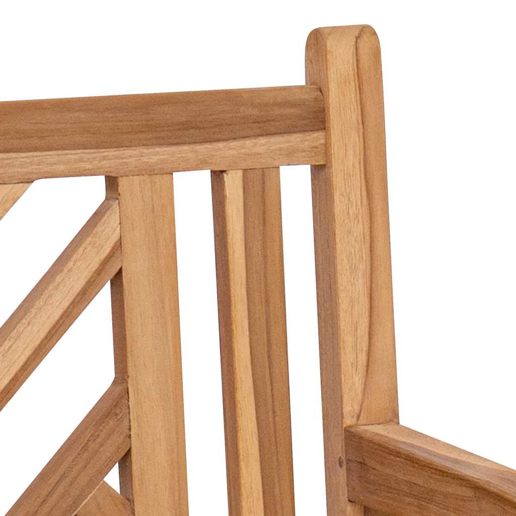 Gartenbank 114 x 60 x 90 cm Massivholz Teak