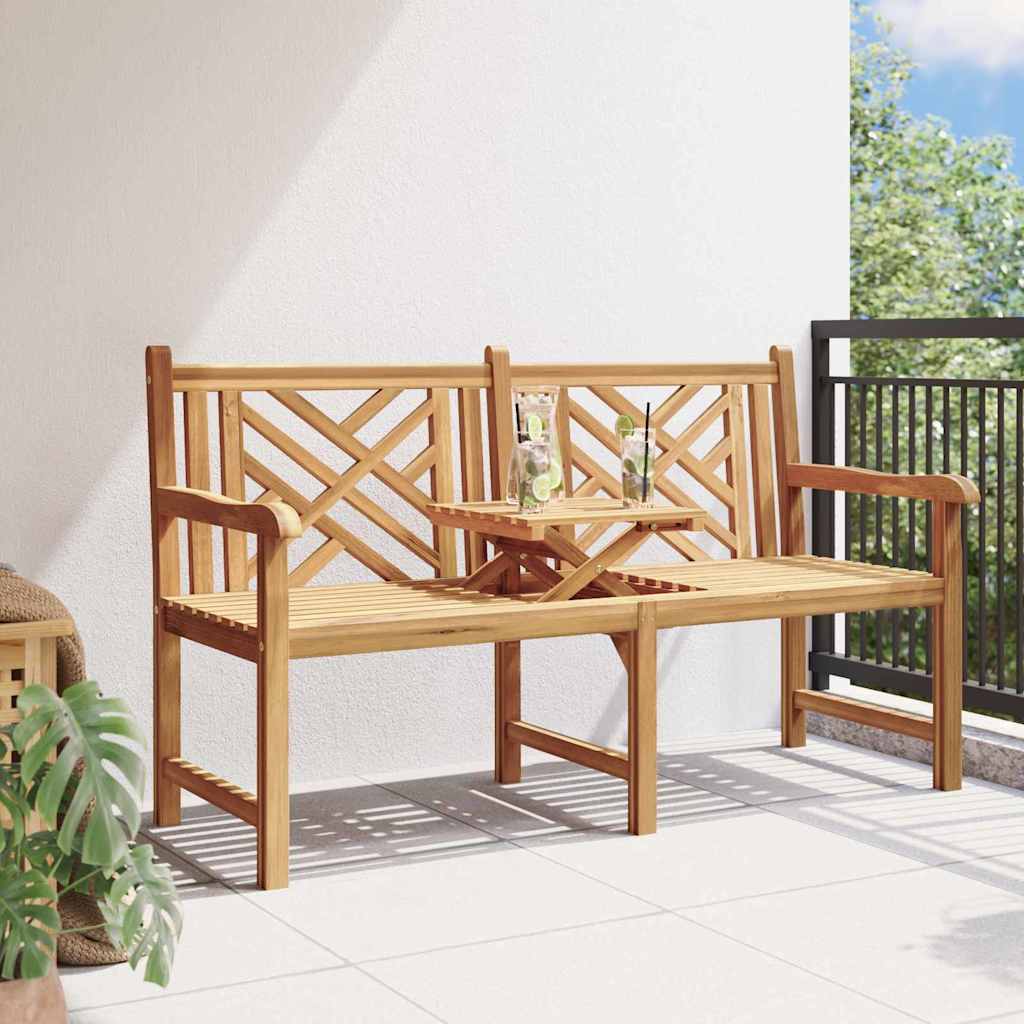 Gartenbank 150 x 60 x 90 cm Massivholz Teak