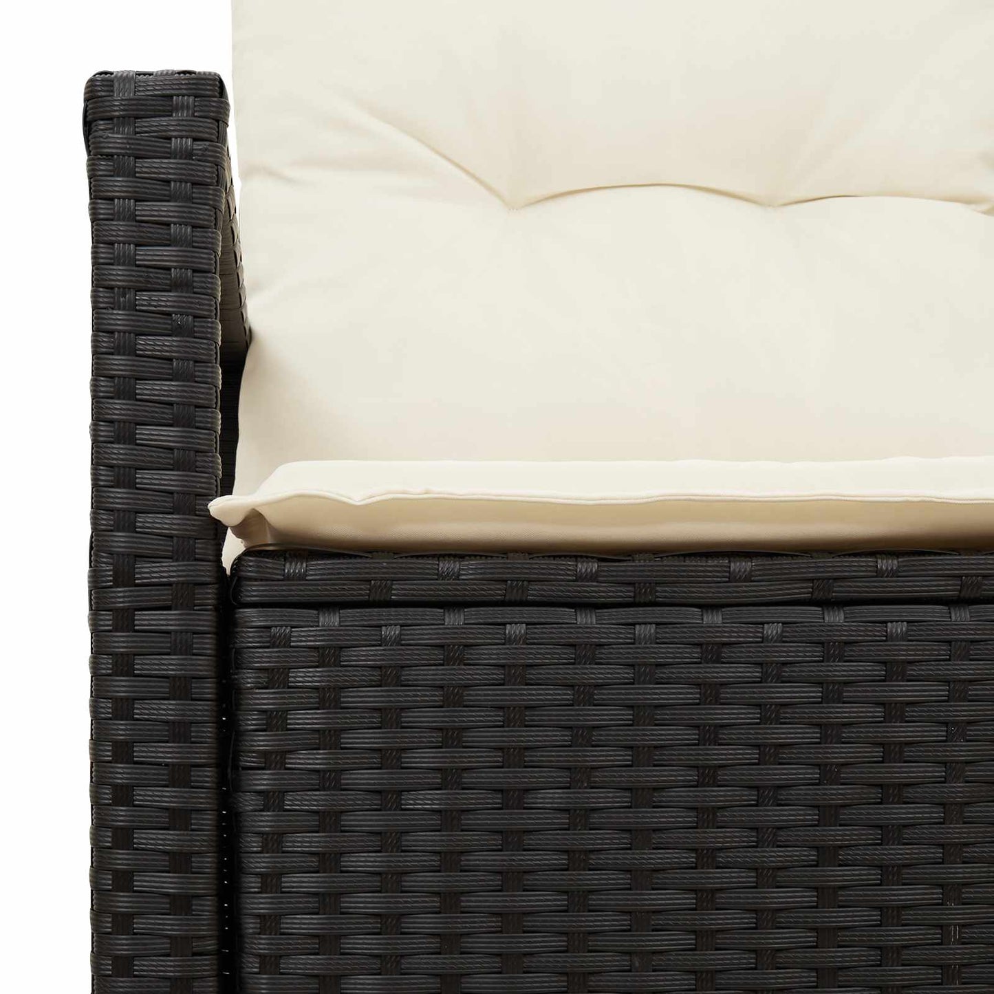 Garten-Sofa mit Kissen 120 x 62 x 69 cm Poly-Rattan