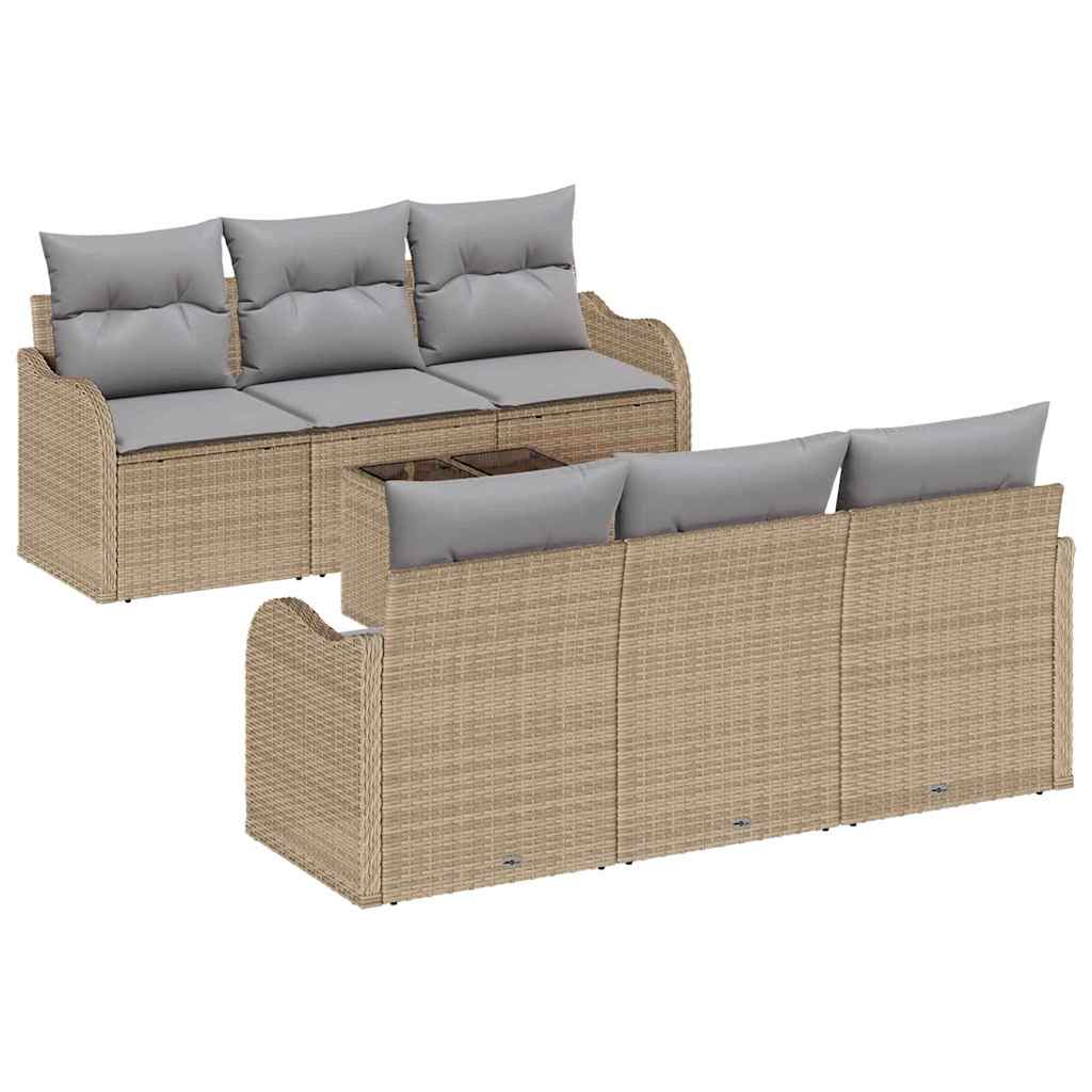 Gartensofa-set Beige 55 x 55 x 37 cm Poly-Rattan
