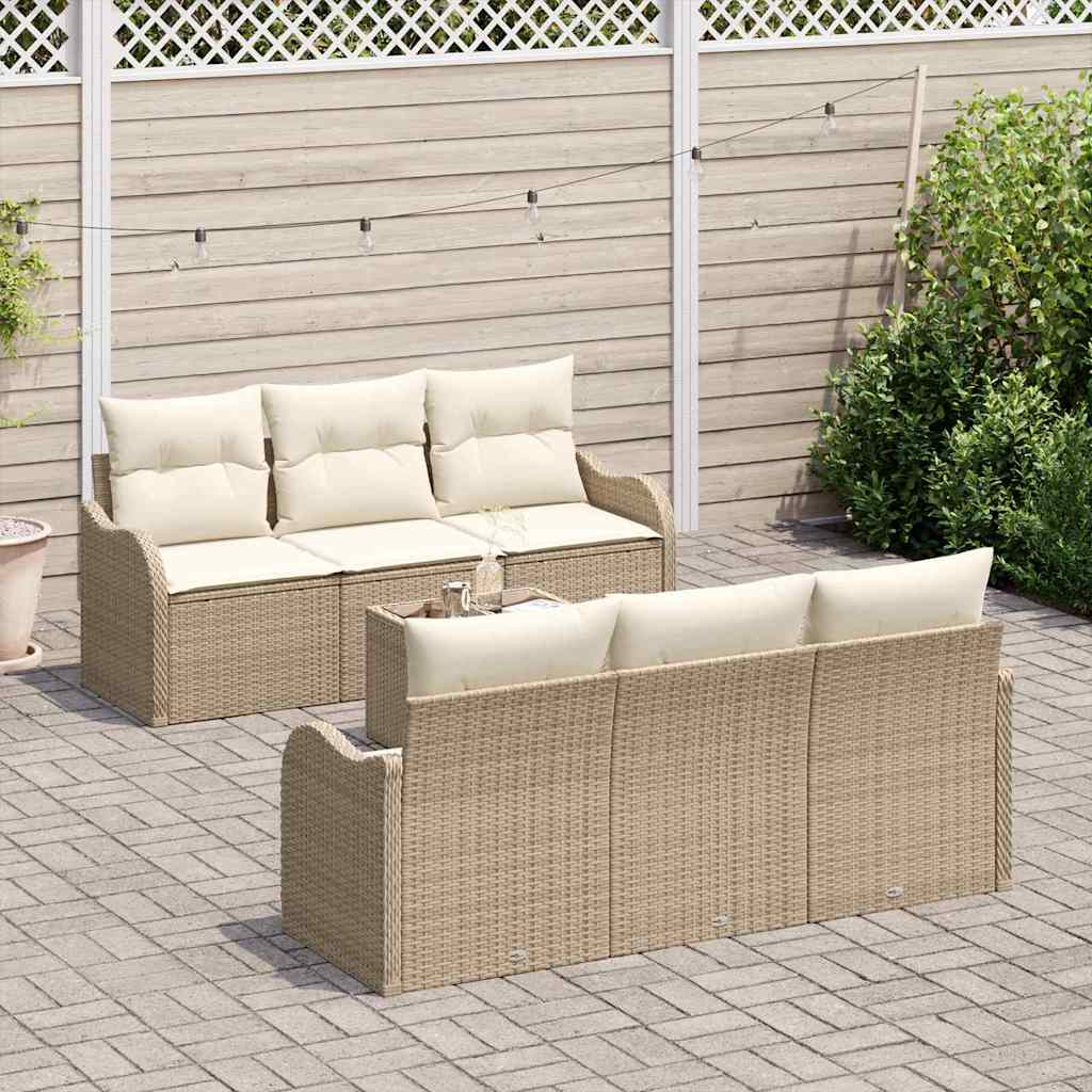 Gartensofa-set Beige 55 x 55 x 37 cm Poly-Rattan