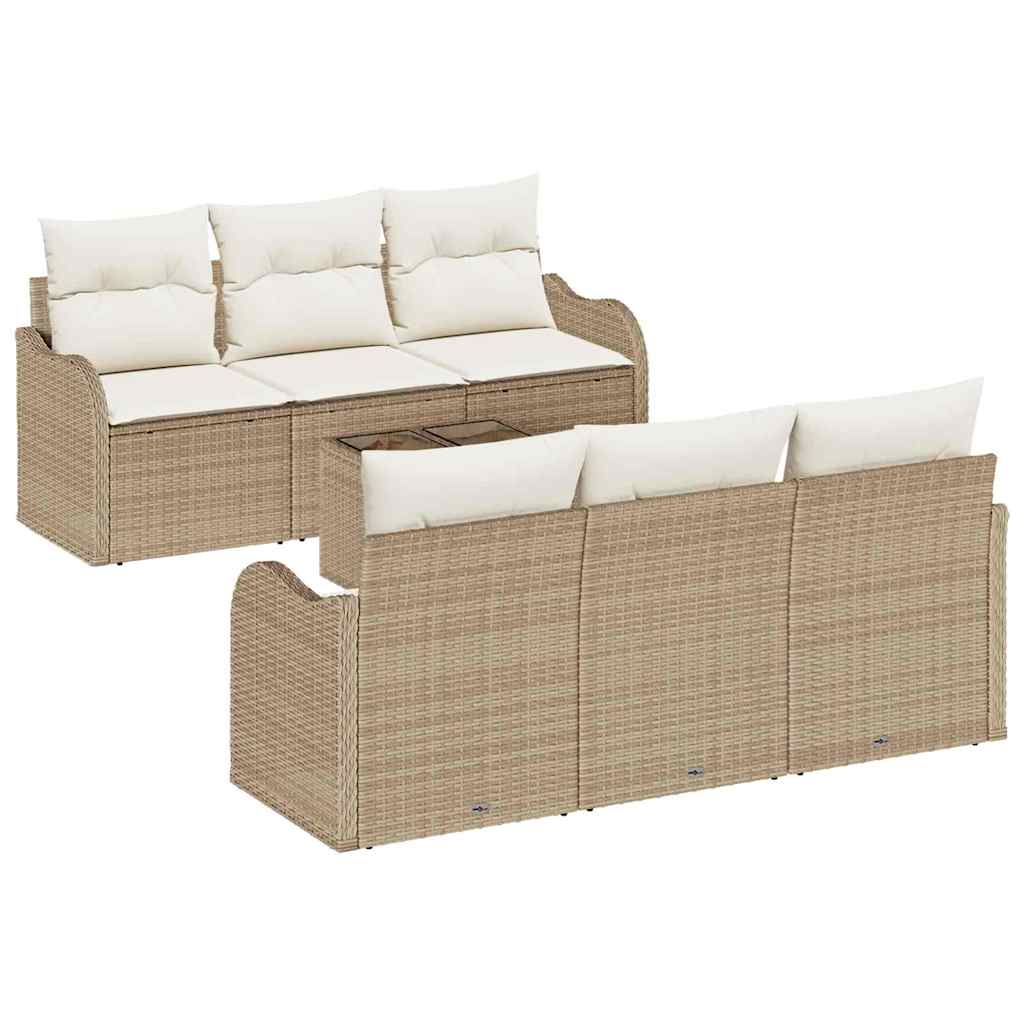 Gartensofa-set Beige 55 x 55 x 37 cm Poly-Rattan