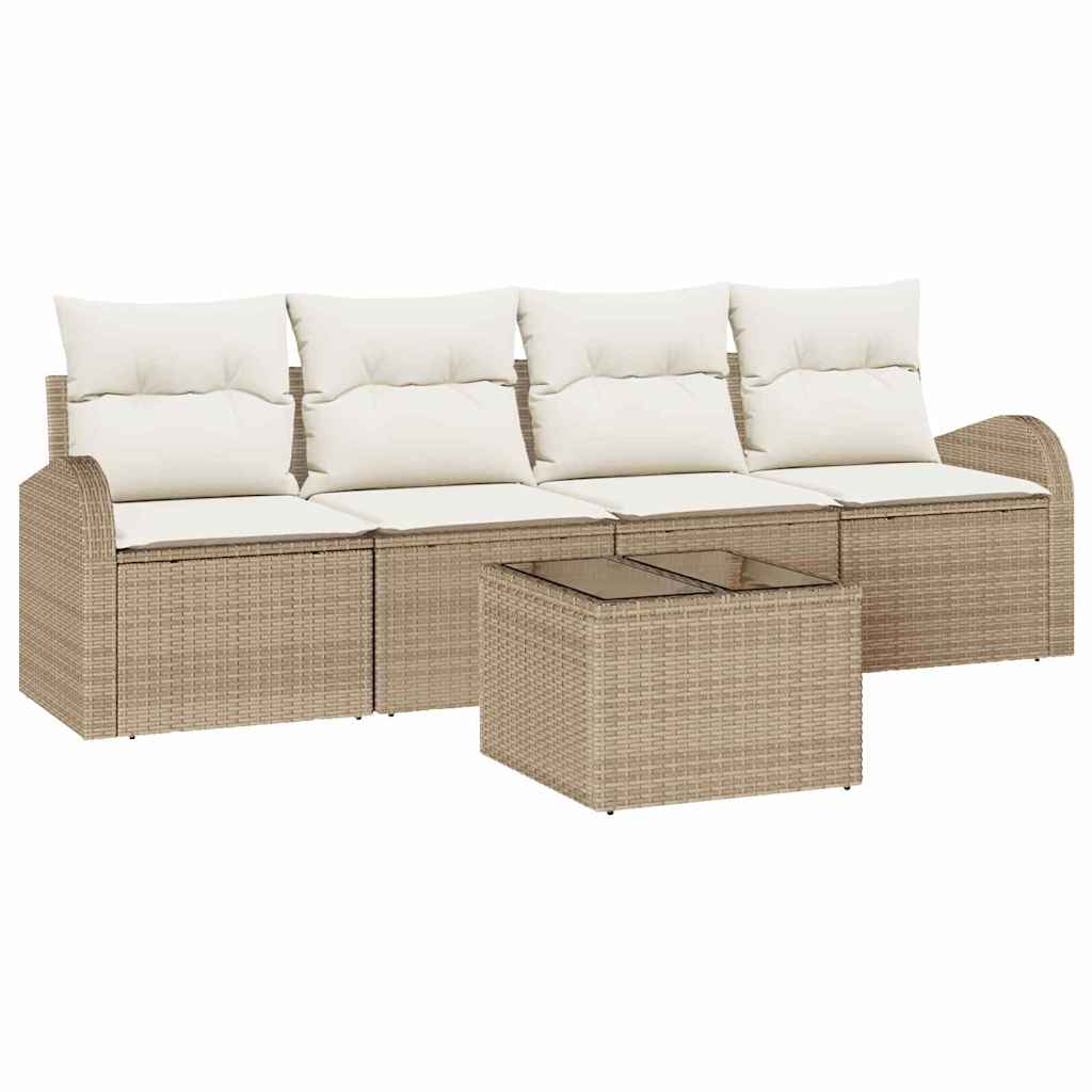 Gartensofa-set Beige 55 x 55 x 37 cm Poly-Rattan