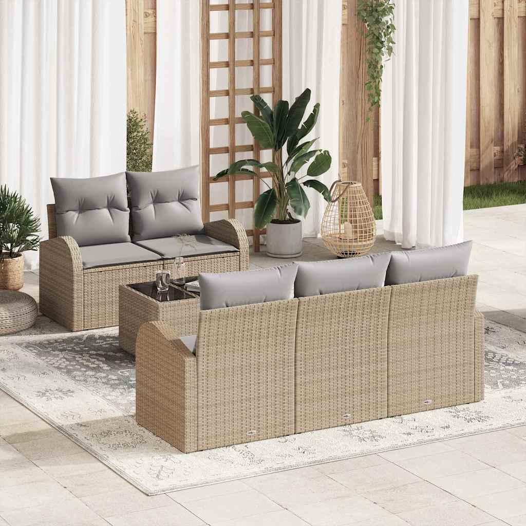 Gartensofa-set Beige 55 x 55 x 37 cm Poly-Rattan