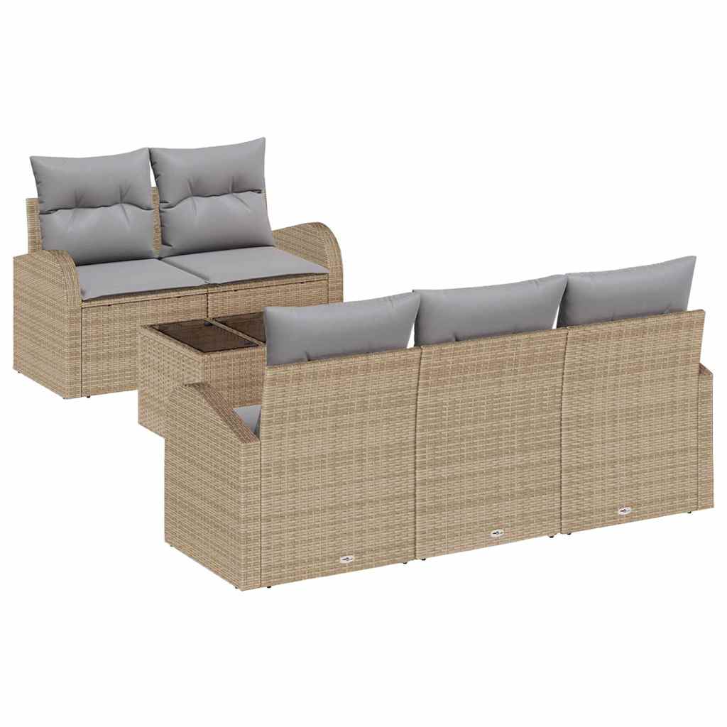 Gartensofa-set Beige 55 x 55 x 37 cm Poly-Rattan