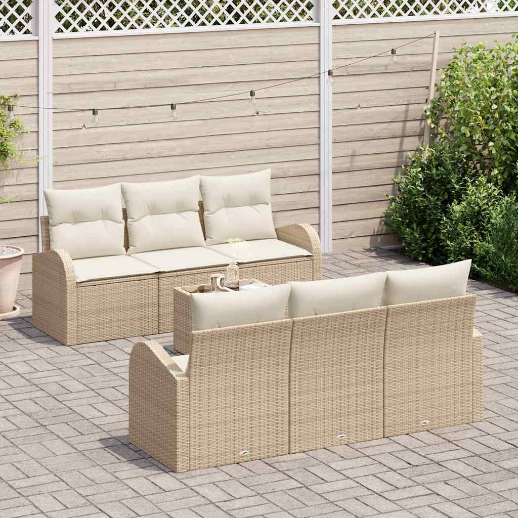 Gartensofa-set Beige 55 x 55 x 37 cm Poly-Rattan