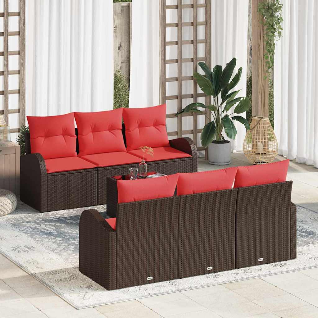 Gartensofa-set Braun 55 x 55 x 37 cm Poly-Rattan