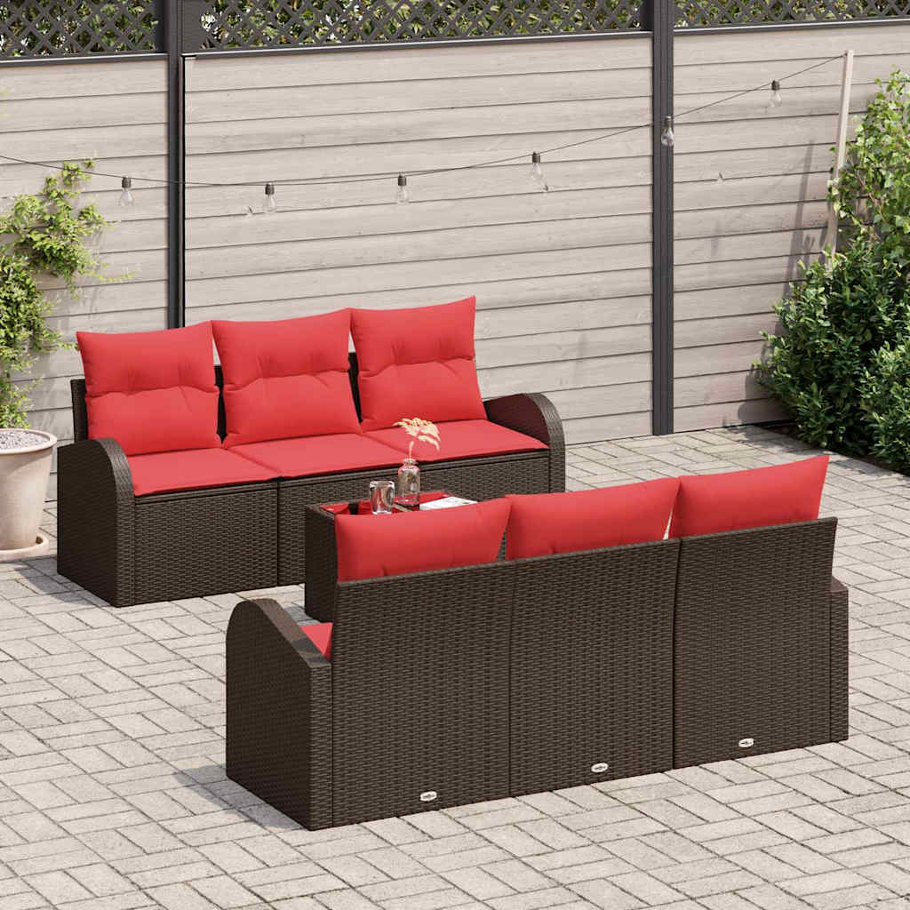 Gartensofa-set Braun 55 x 55 x 37 cm Poly-Rattan
