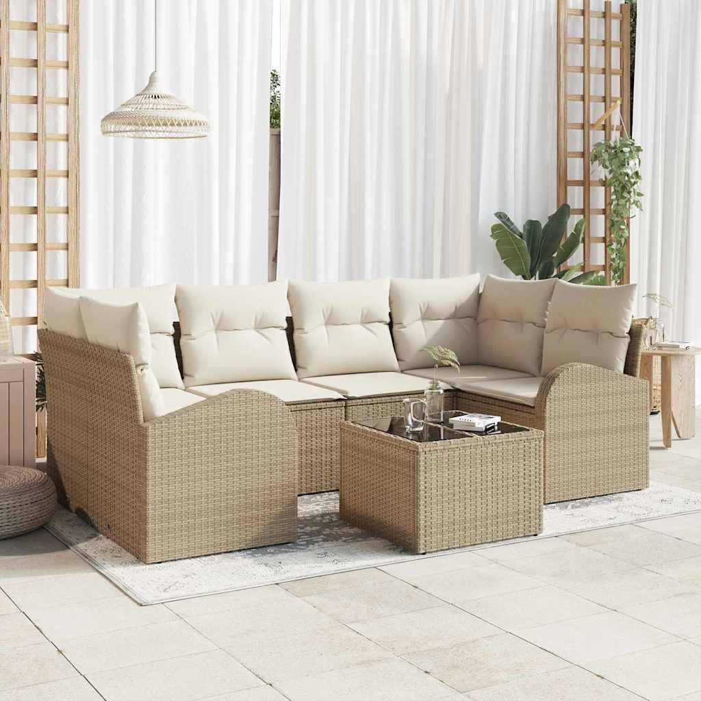 Gartensofa-set Beige 55 x 55 x 37 cm Poly-Rattan