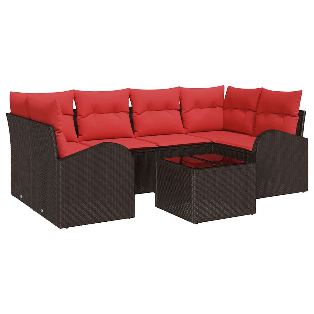 Gartensofa-set Braun 55 x 55 x 37 cm Poly-Rattan
