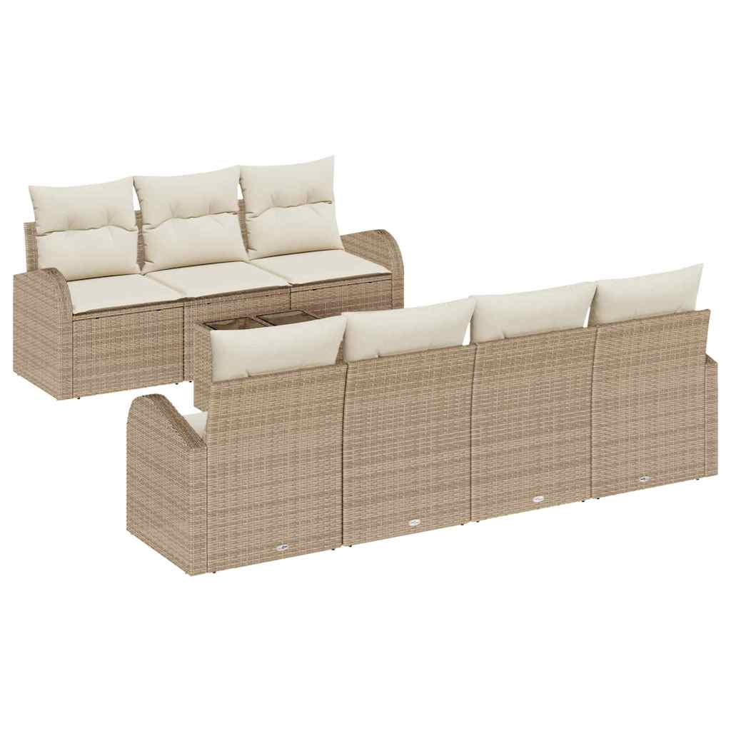 Gartensofa-set Beige 55 x 55 x 37 cm Poly-Rattan