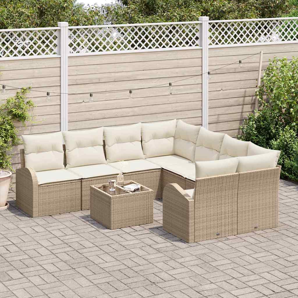 Gartensofa-set Beige 55 x 55 x 37 cm Poly-Rattan