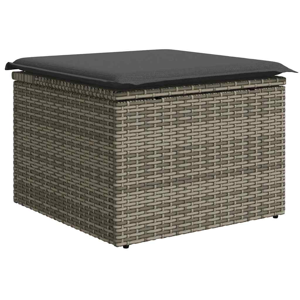 Gartensofa-set mit Kissen 8 pcs Poly-Rattan