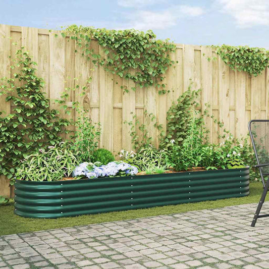 Hochbeet Grün 320 x 80 x 44 cm Stahl