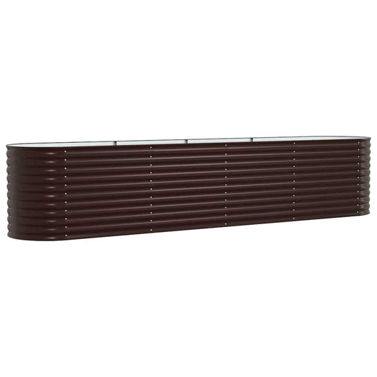 Hochbeet Braun 400 x 80 x 81 cm Stahl
