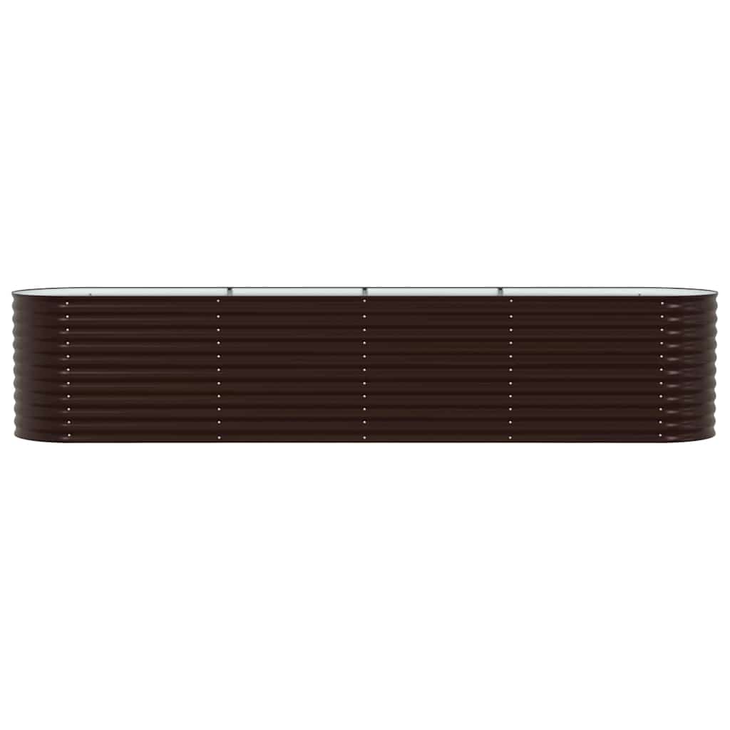Hochbeet Braun 400 x 80 x 81 cm Stahl