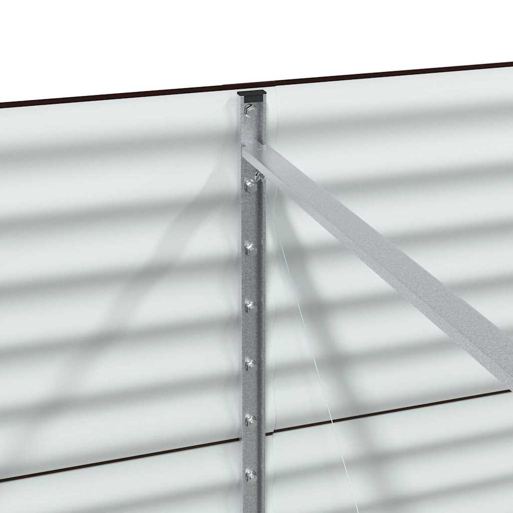 Hochbeet Braun 240 x 80 x 81 cm Stahl