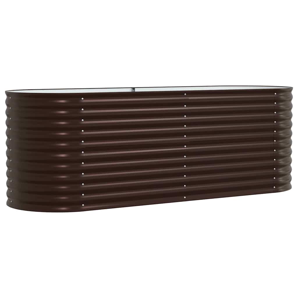 Hochbeet Braun 240 x 80 x 81 cm Stahl