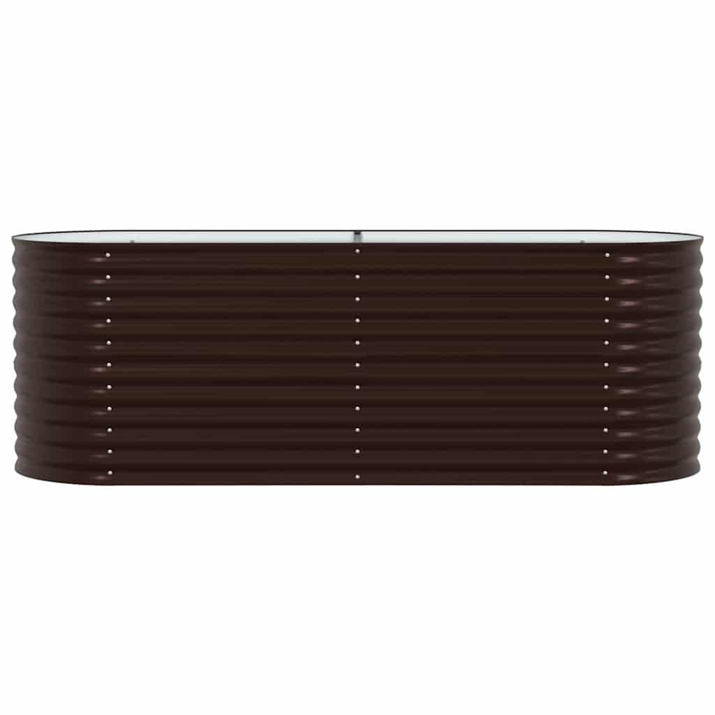 Hochbeet Braun 240 x 80 x 81 cm Stahl