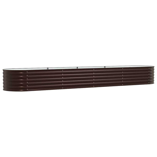 Hochbeet Braun 400 x 80 x 44 cm Stahl