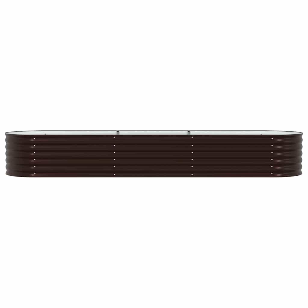 Hochbeet Braun 320 x 80 x 44 cm Stahl
