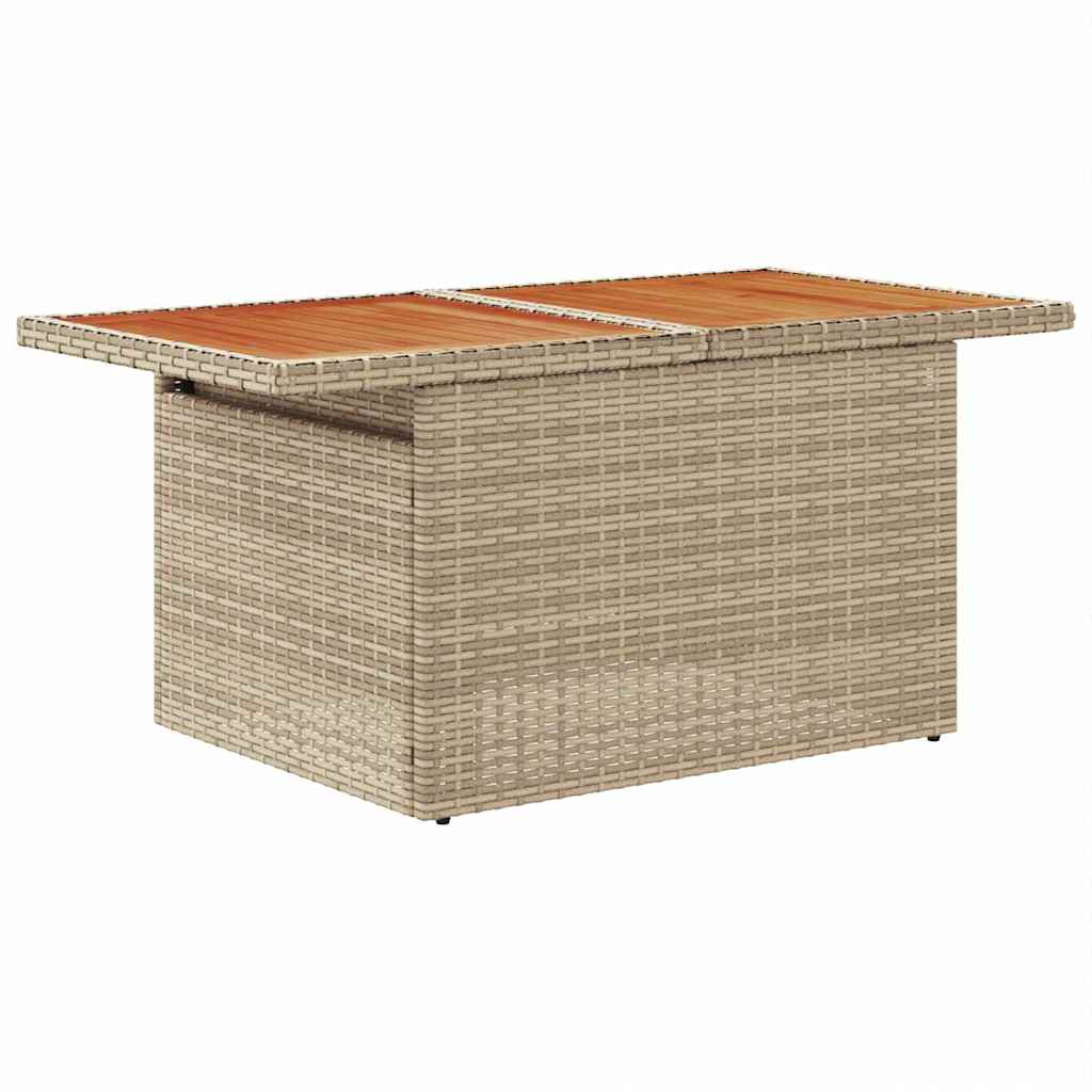 Garten-Sofa-Set mit Kissen 10 pcs Beige und Grau
