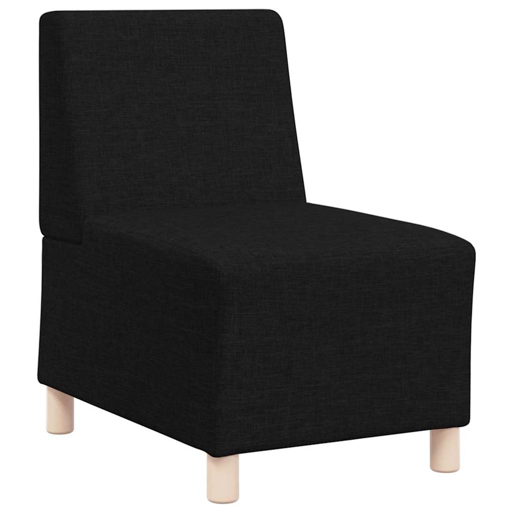 Modulares Armfreies Sofa 2 pcs Schwarz 55 x 74 x 82 cm Stoff