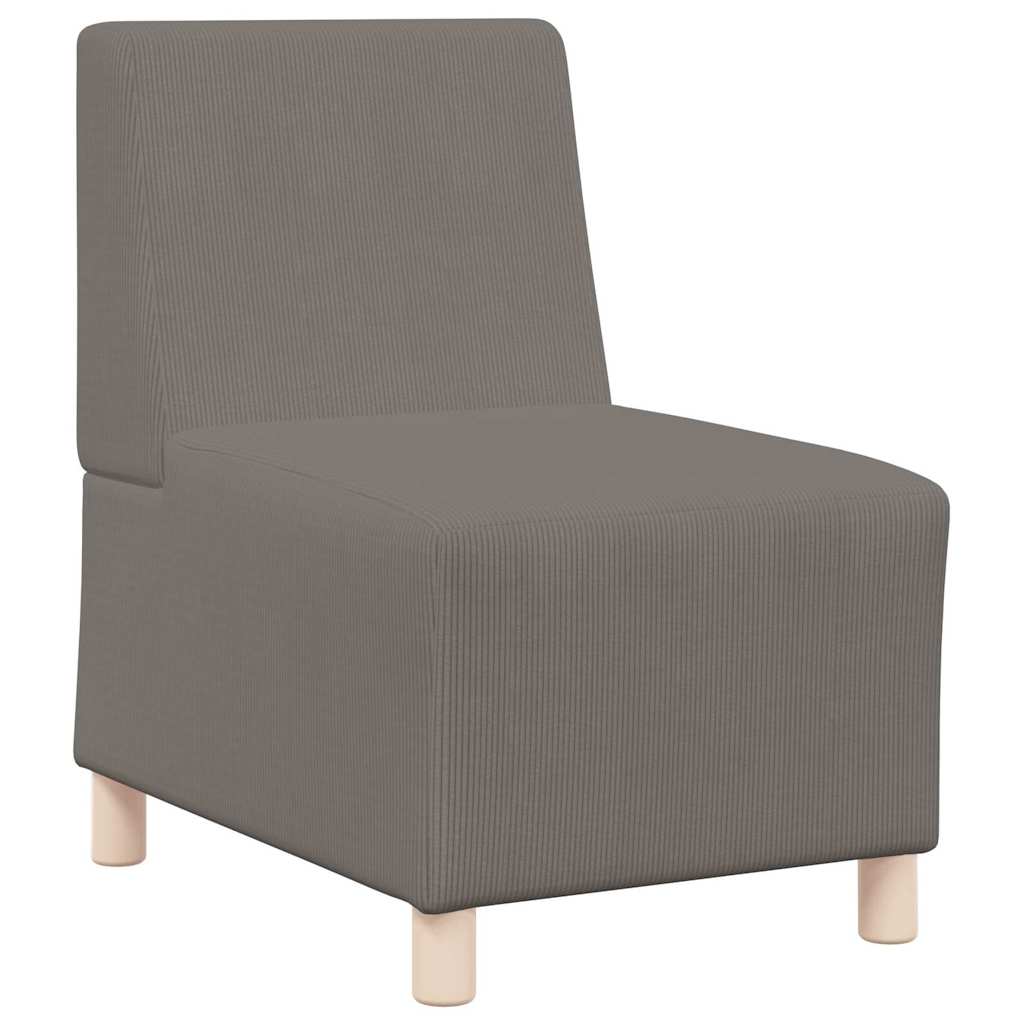 Modulares Armfreies Sofa 2 pcs Hellgrau 55 x 74 x 82 cm
