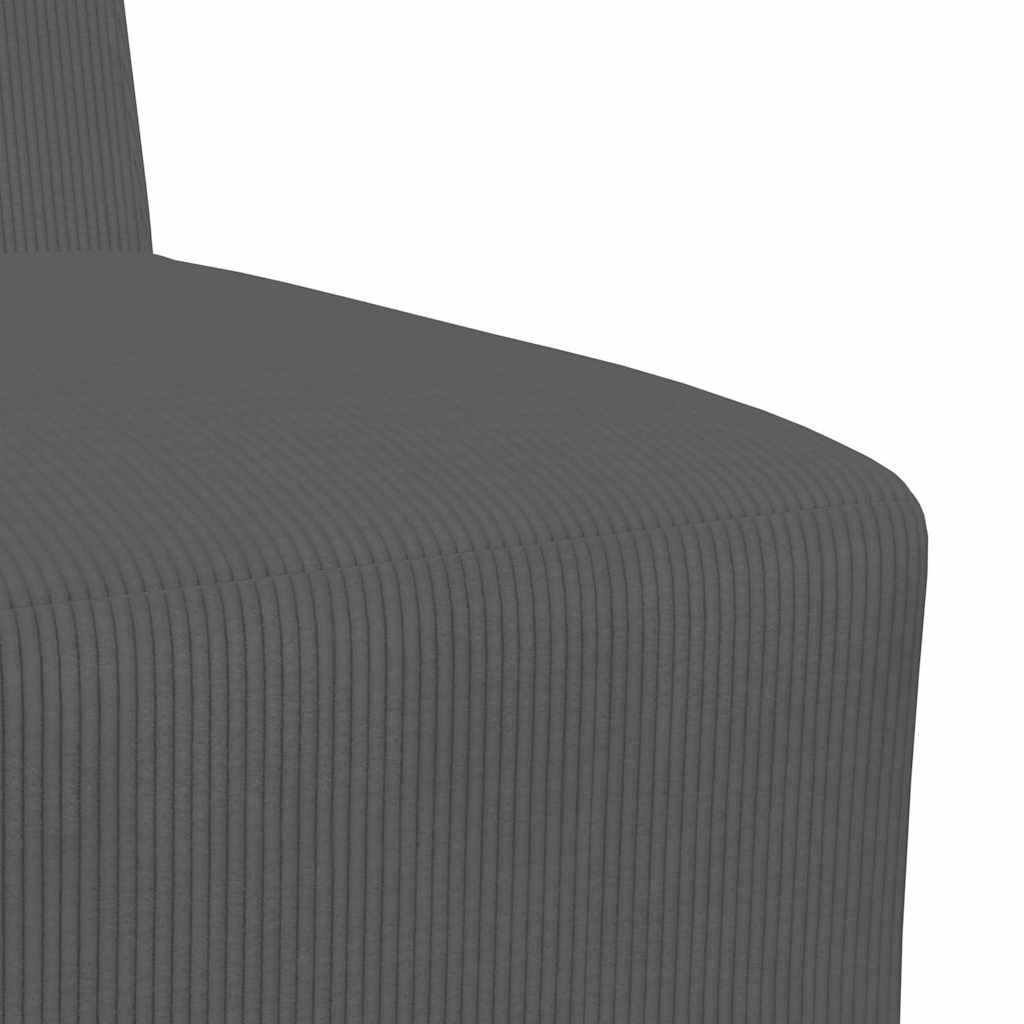 Modulares Armfreies Sofa 2 pcs Dunkelgrau 55 x 74 x 82 cm