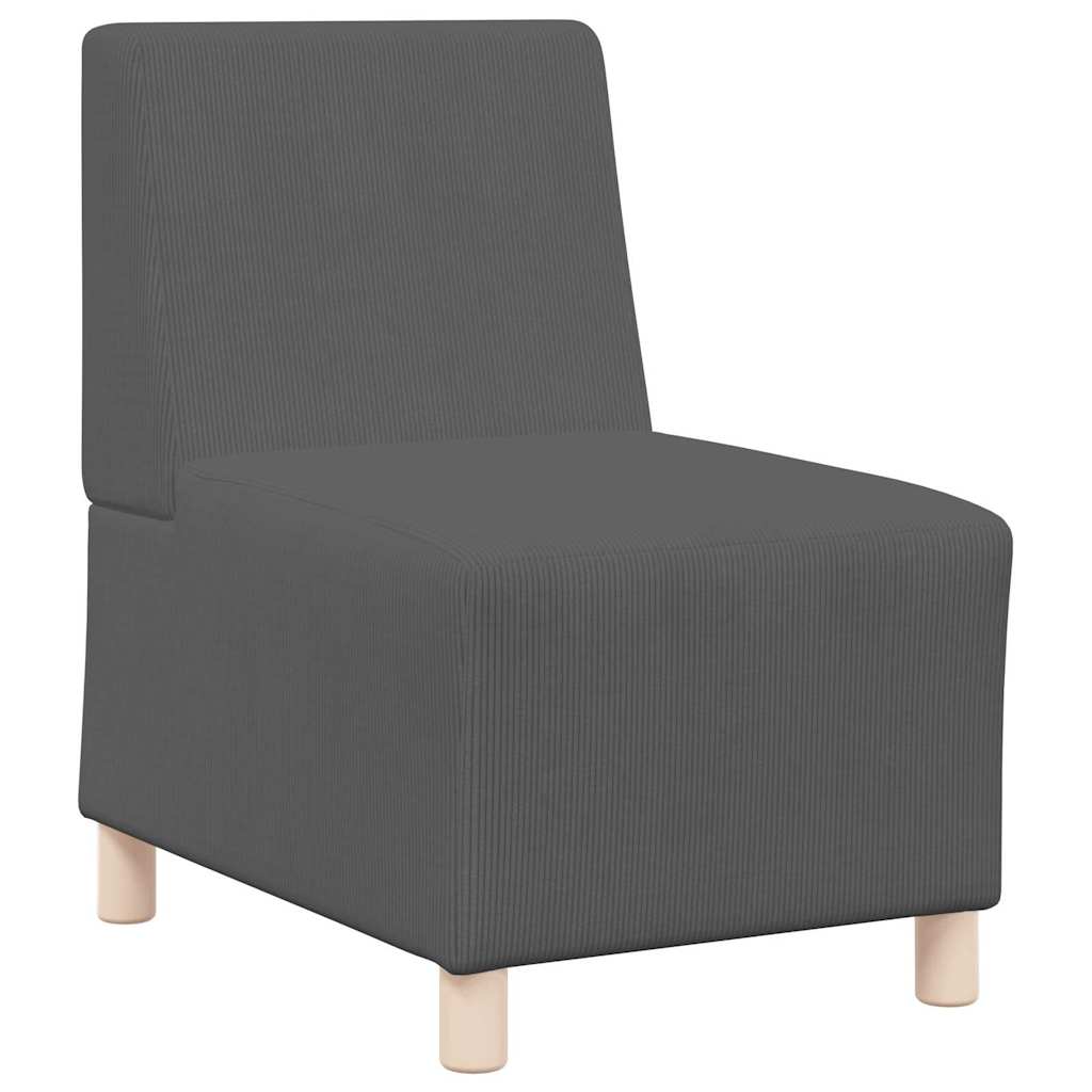 Modulares Armfreies Sofa 2 pcs Dunkelgrau 55 x 74 x 82 cm