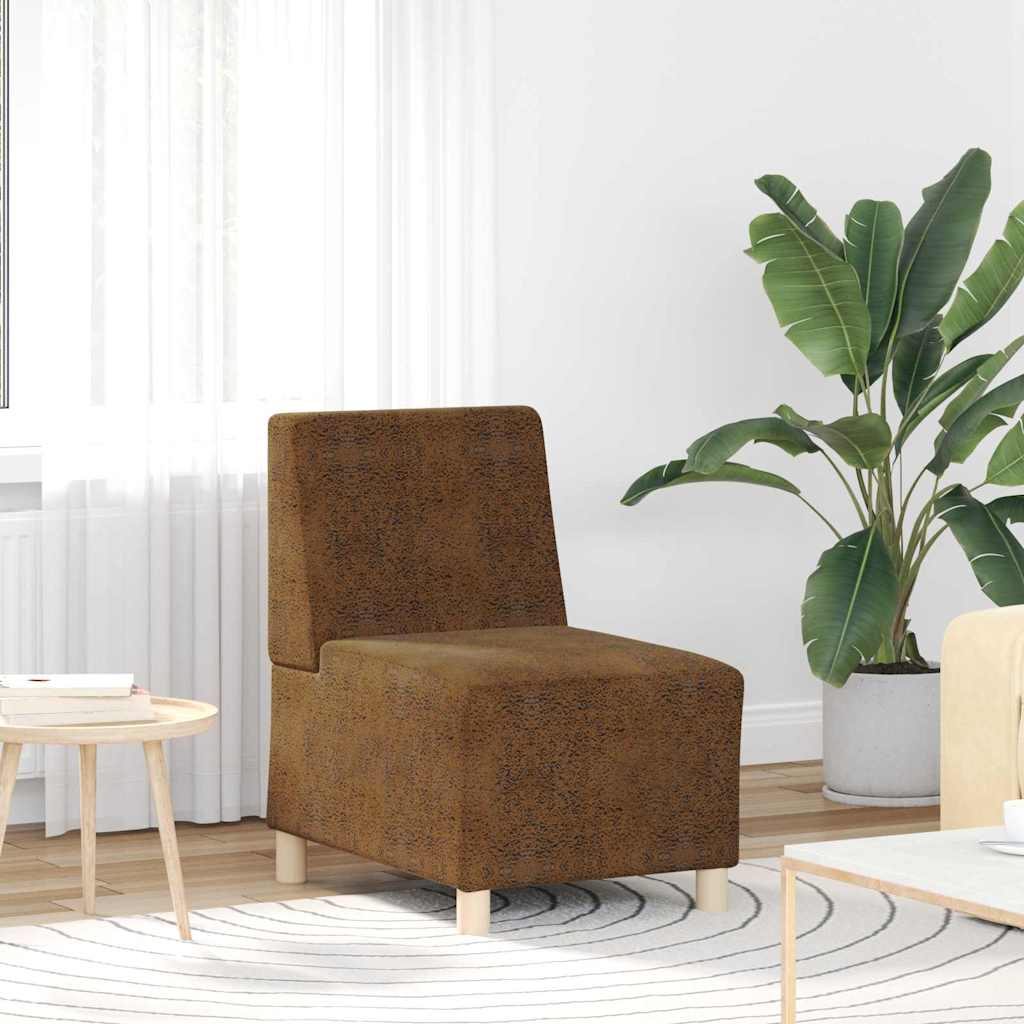 Modulares Armfreies Sofa 2 pcs Braun 55 x 74 x 82 cm