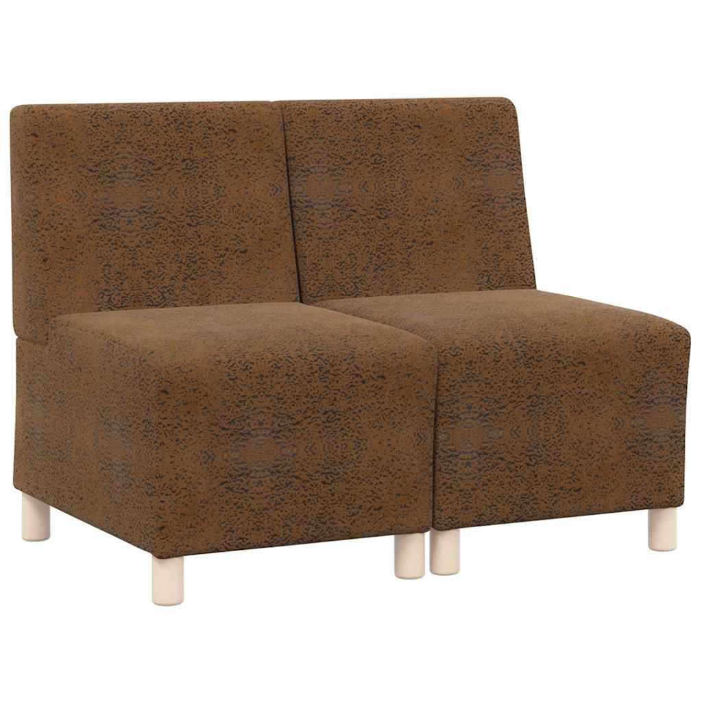 Modulares Armfreies Sofa 2 pcs Braun 55 x 74 x 82 cm