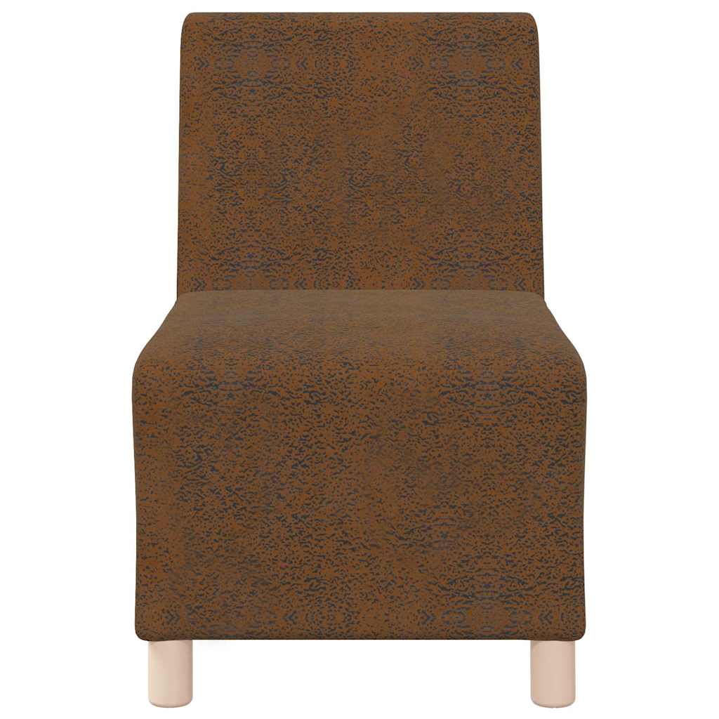 Modulares Armfreies Sofa 2 pcs Braun 55 x 74 x 82 cm