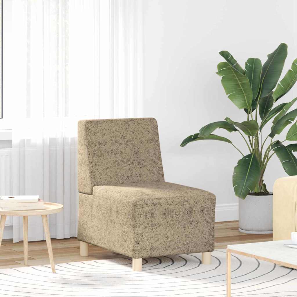 Modulares Armfreies Sofa 2 pcs Hellgrau 55 x 74 x 82 cm