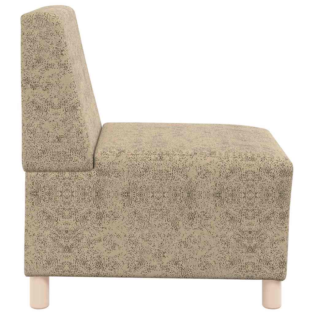 Modulares Armfreies Sofa 2 pcs Hellgrau 55 x 74 x 82 cm