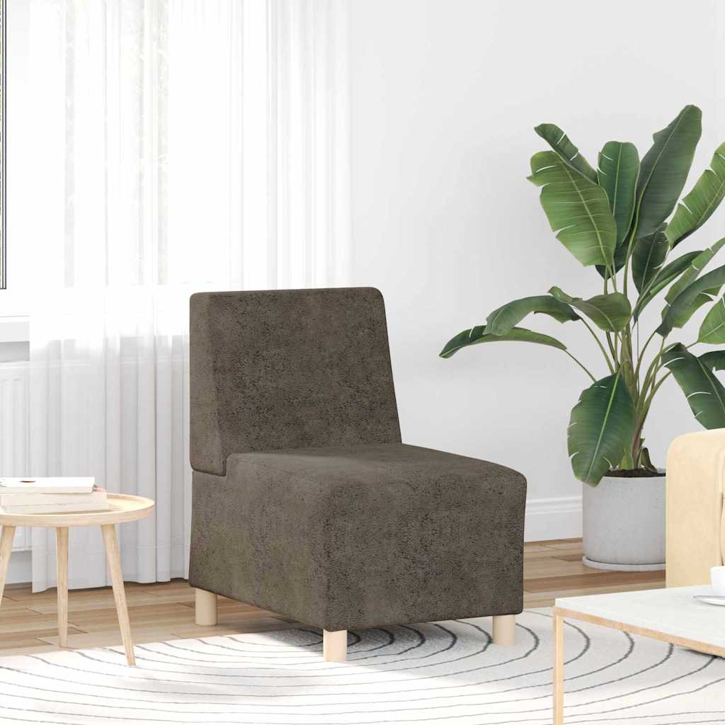 Modulares Armfreies Sofa 2 pcs Dunkelgrau 55 x 74 x 82 cm