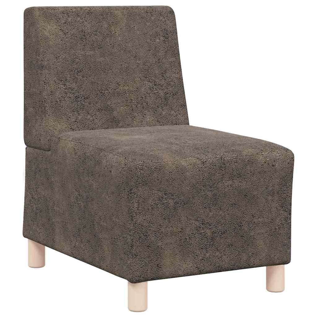 Modulares Armfreies Sofa 2 pcs Dunkelgrau 55 x 74 x 82 cm