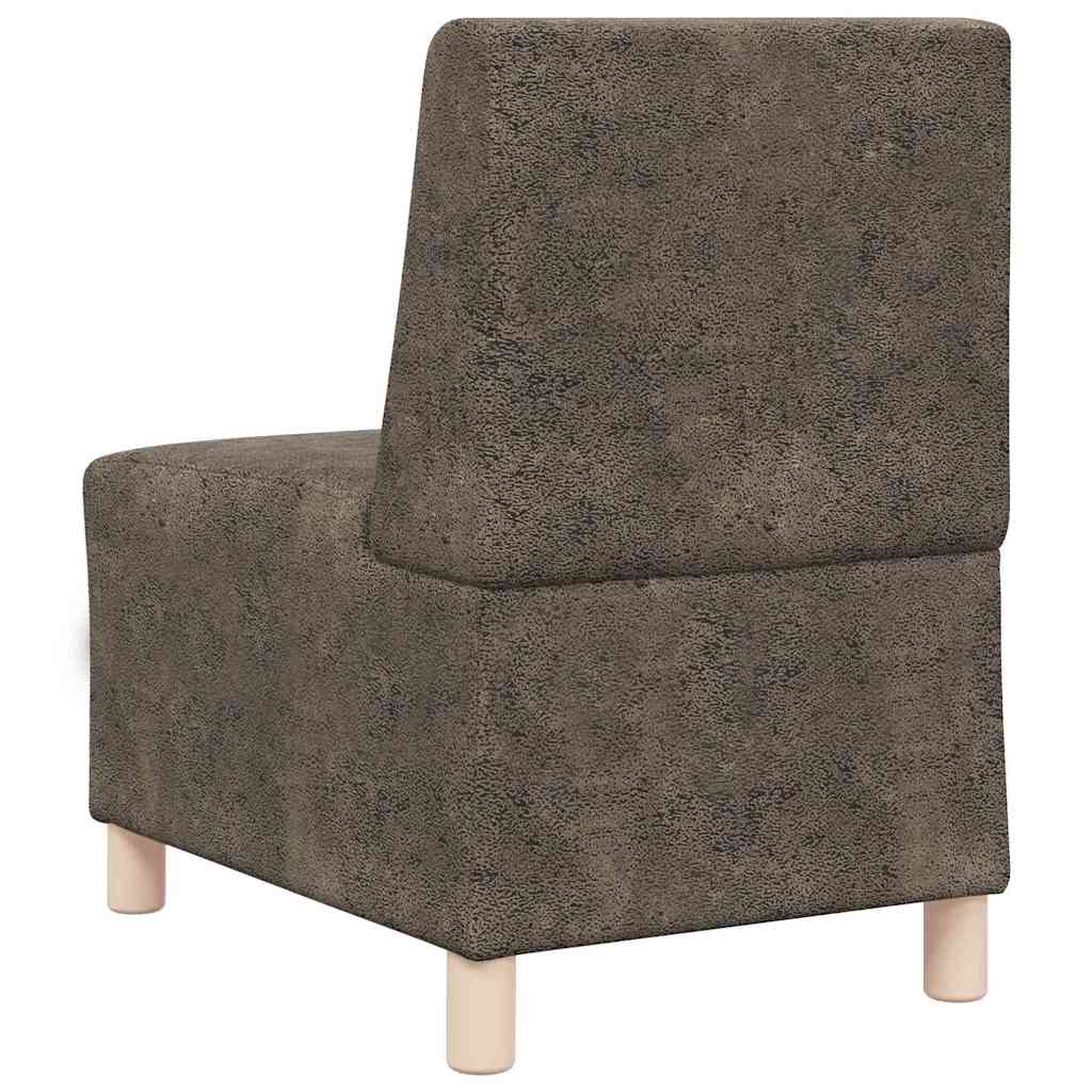 Modulares Armfreies Sofa 2 pcs Dunkelgrau 55 x 74 x 82 cm