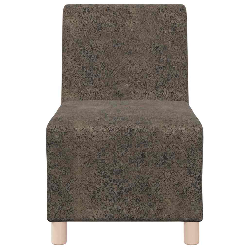 Modulares Armfreies Sofa 2 pcs Dunkelgrau 55 x 74 x 82 cm