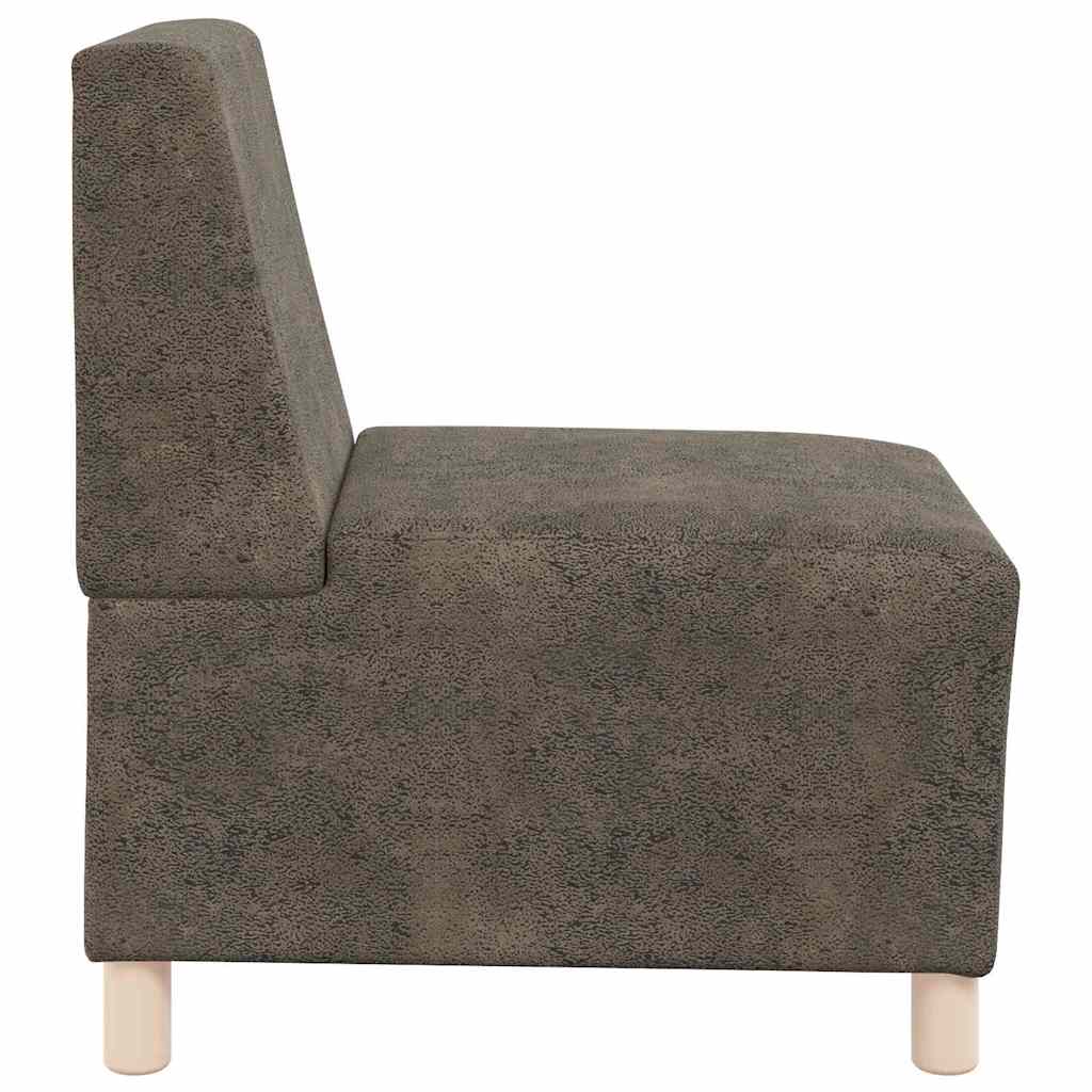 Modulares Armfreies Sofa 2 pcs Dunkelgrau 55 x 74 x 82 cm