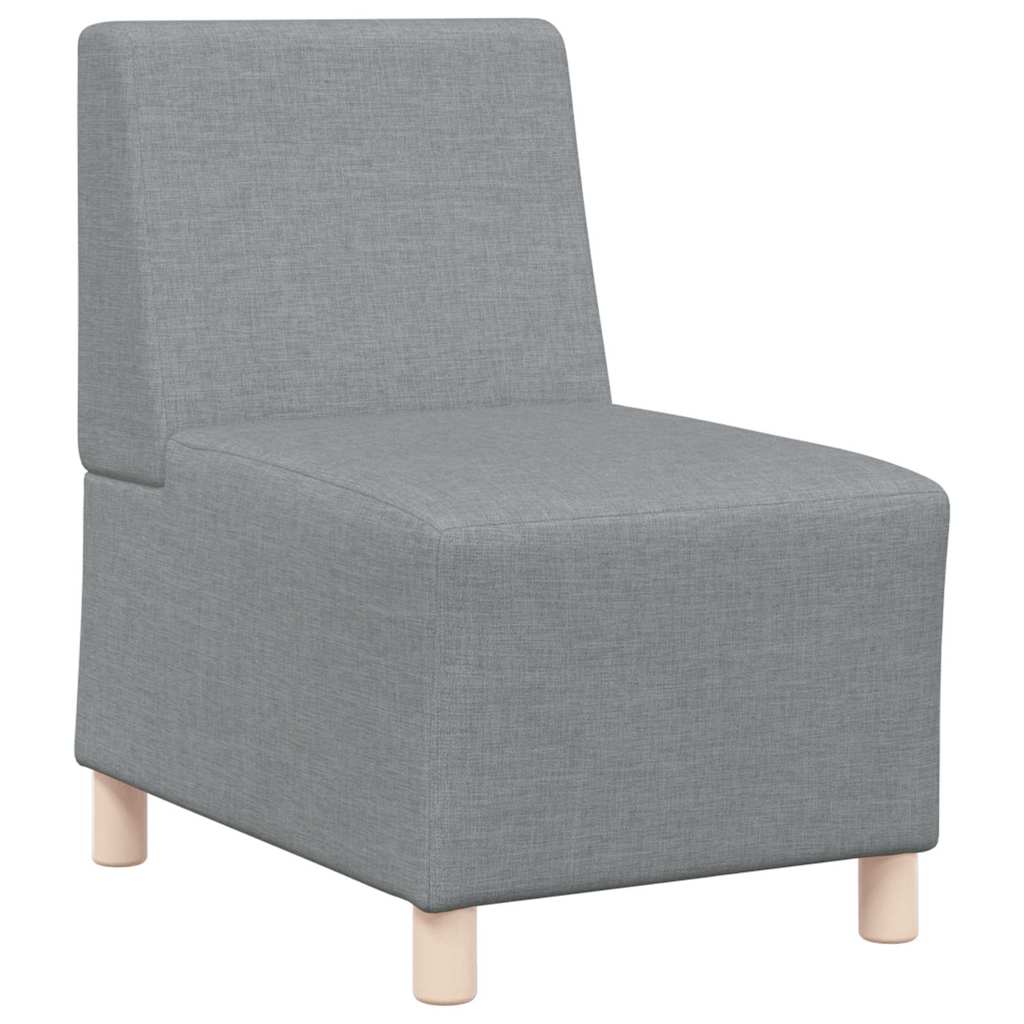 Modulares Armfreies Sofa 3 pcs Hellgrau 55 x 74 x 82 cm Stoff