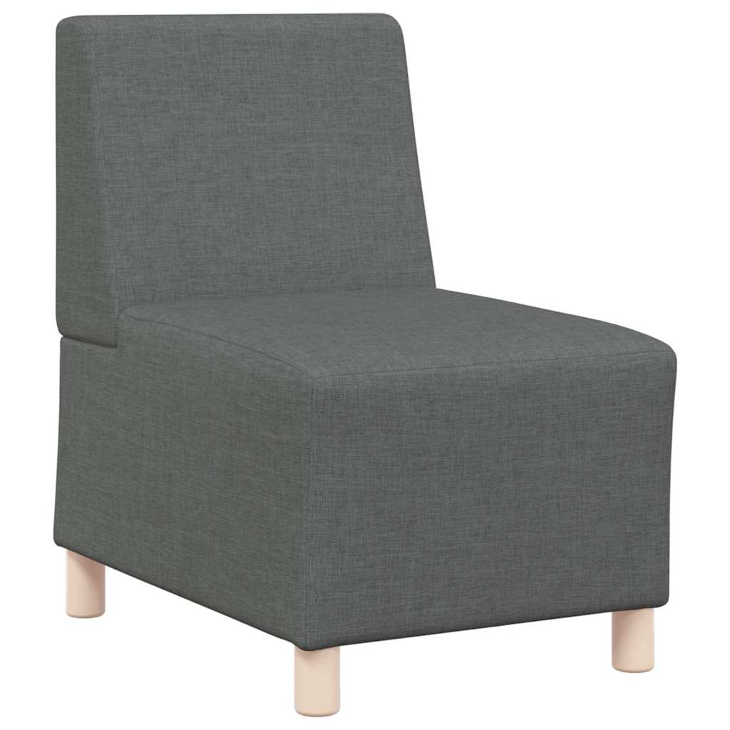 Modulares Armfreies Sofa 3 pcs Dunkelgrau 55 x 74 x 82 cm Stoff