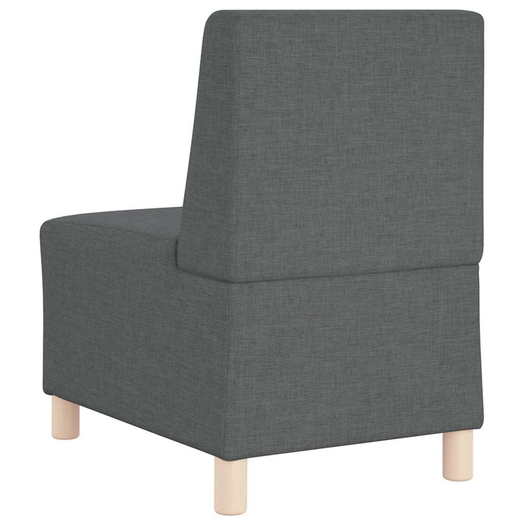 Modulares Armfreies Sofa 3 pcs Dunkelgrau 55 x 74 x 82 cm Stoff