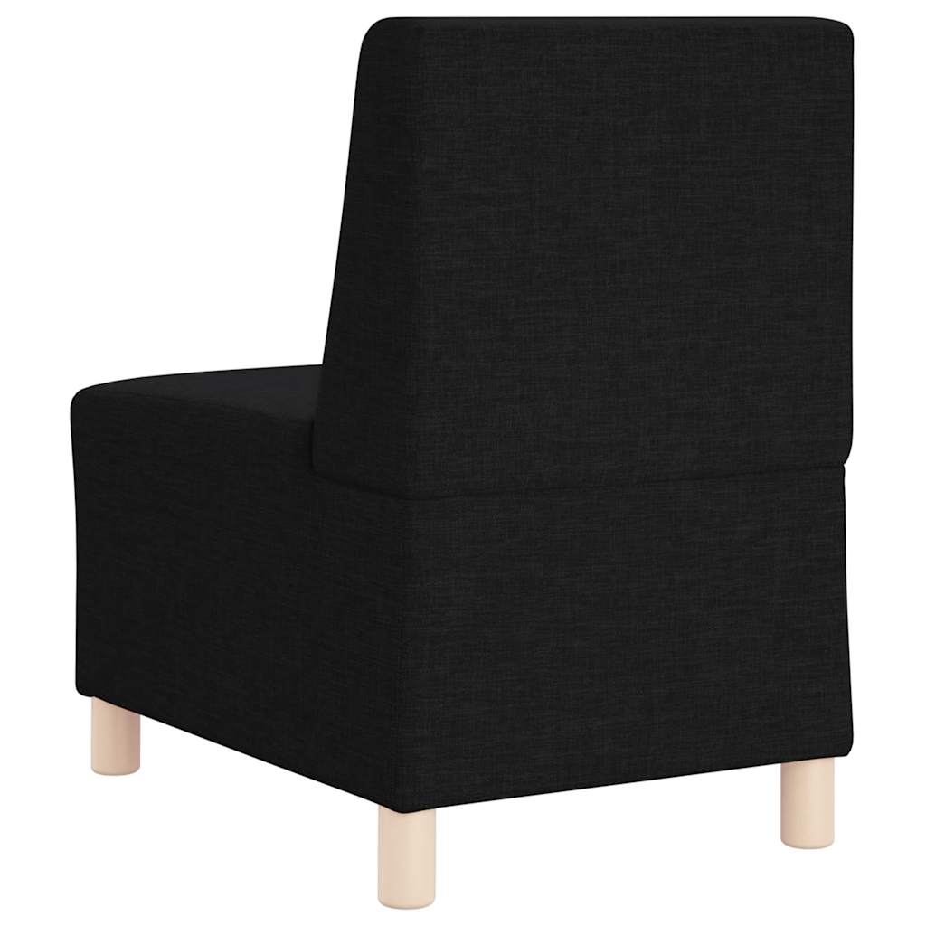 Modulares Armfreies Sofa 3 pcs Schwarz 55 x 74 x 82 cm Stoff