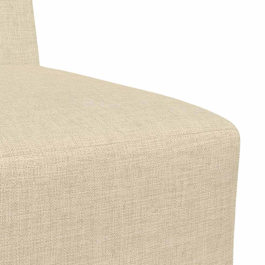 Modulares Armfreies Sofa 3 pcs Creme 55 x 74 x 82 cm Stoff