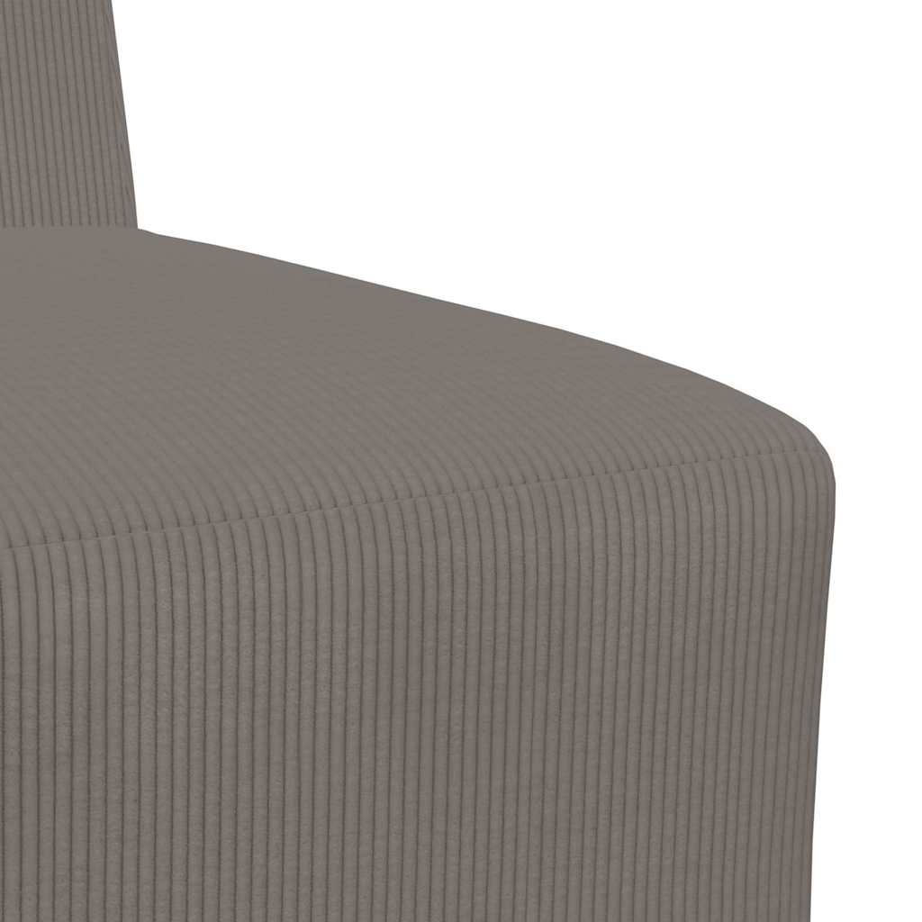 Modulares Armfreies Sofa 3 pcs Hellgrau 55 x 74 x 82 cm
