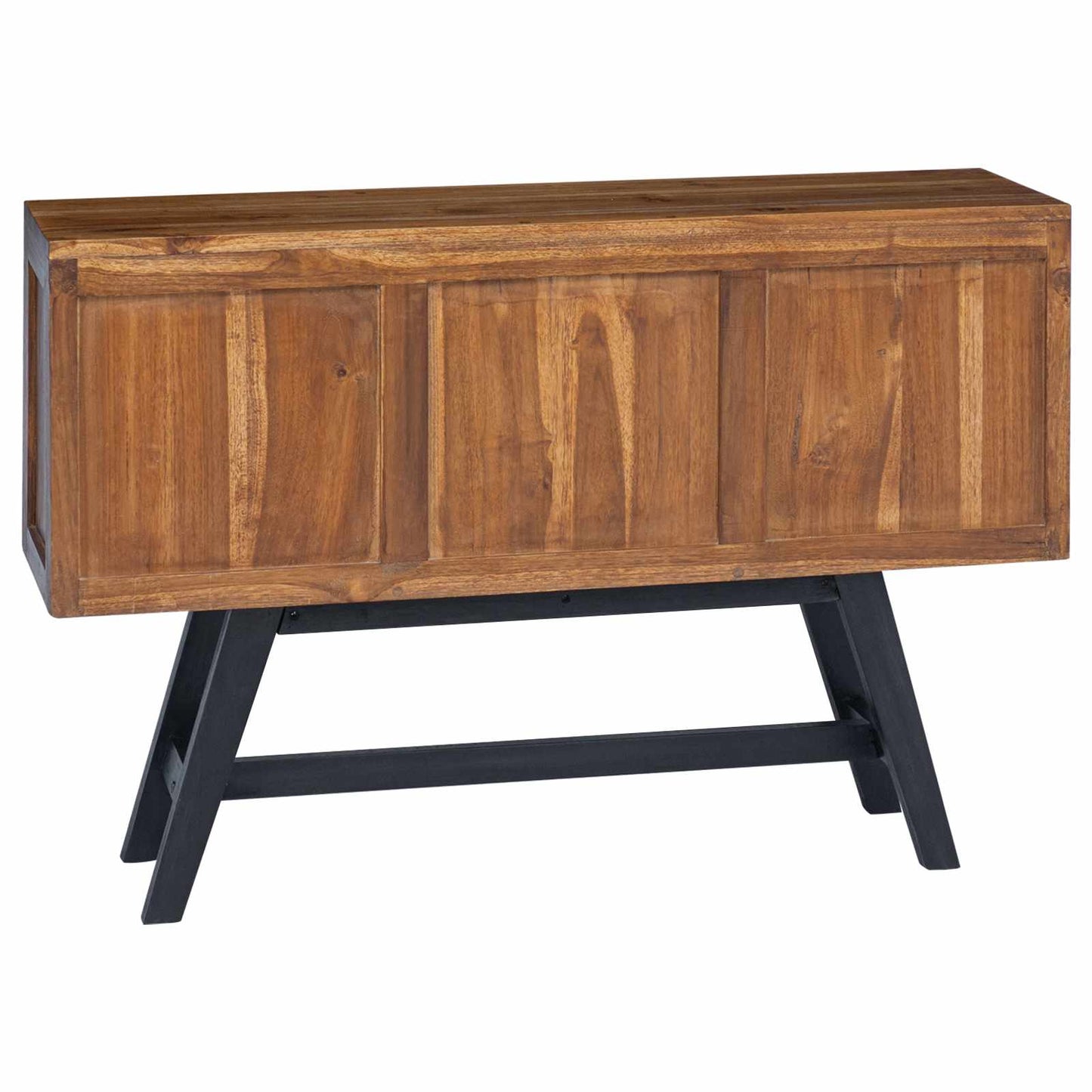 TV-Ständer Natur 110 x 30 x 75 cm Massivholz Teak
