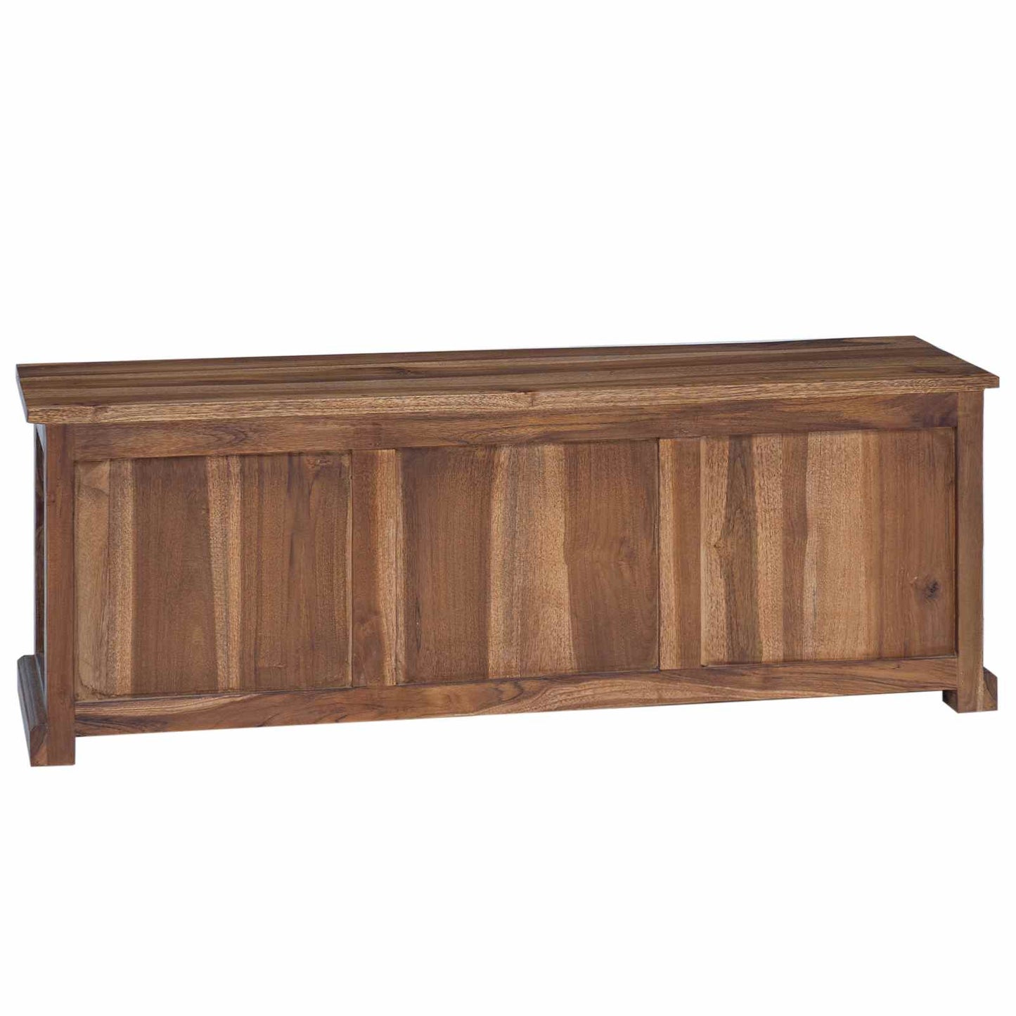 TV-Ständer Natur 110 x 30 x 40 cm Massivholz Teak