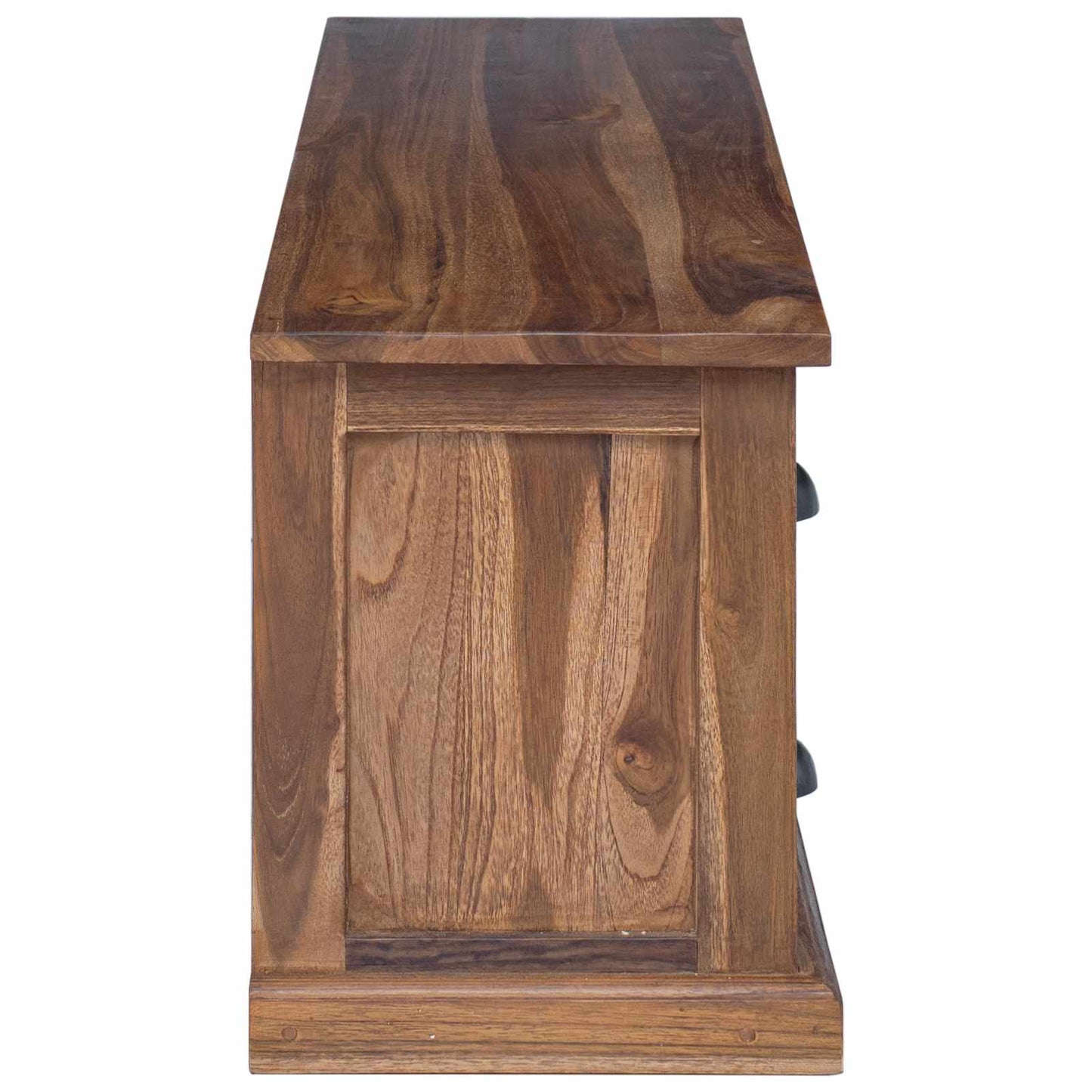 TV-Ständer Natur 110 x 30 x 40 cm Massivholz Teak